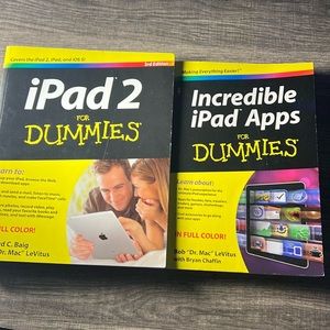 IPad2 for Dummies and Incredible iPad Apps for Dummies both published in 2012